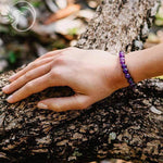 Armband Buddha Charm Facettierter Amethyst AA 8mm - Vignette | Achamana