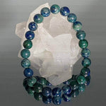 Chrysokoll-Stein-Armband - 8 oder 12 mm AA-Perlen - Vignette | Achamana