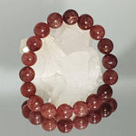 Erdbeer-Quarz-Armband – 10 mm AA-Perlen - Vignette | Achamana