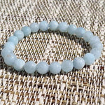 8 mm AA-Perlen-Aquamarin-Armband - Vignette | Achamana