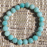 Amazonit-Steinarmband - facettierte AAA-Perlen 8,5 mm - Vignette | Achamana