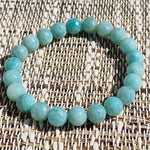 Amazonit-Steinarmband - facettierte AAA-Perlen 8,5 mm - Vignette | Achamana