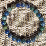 Chrysokoll-Stein-Armband - 8 oder 12 mm AA-Perlen - Vignette | Achamana