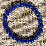 Lapislazuli-Stein-Armband – facettierte 8 mm AA-Perlen - Vignette | Achamana