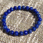 Lapislazuli-Stein-Armband – facettierte 8 mm AA-Perlen - Vignette | Achamana