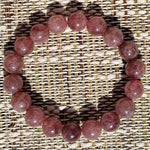 Erdbeer-Quarz-Armband – 10 mm AA-Perlen - Vignette | Achamana