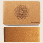 Pack yoga Mandala Tapis liège+ blocs liège + Sangle + Sac - Vignette | Achamana