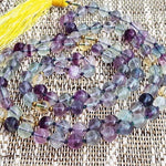 Regenbogen-Fluorit-Mala-Halskette – 108 8 mm AA-Perlen - Vignette | Achamana