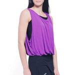 Débardeur yoga confort flow olive ou violet - Vignette | Achamana