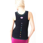 Damen-Yoga-Tanktop – 7 gestickte Chakren - Vignette | Achamana