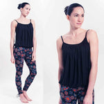 Haut yoga femme Confort flow Lavande ou noir - Vignette | Achamana