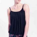 Haut yoga femme Confort flow Lavande ou noir - Vignette | Achamana