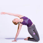 Synergy Chakra graue Yoga-Leggings - Vignette | Achamana