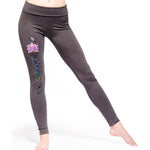 Synergy Chakra graue Yoga-Leggings - Vignette | Achamana