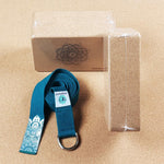 Packung Yogablöcke aus Kork - Standard oder XL + 1 Gurt - Vignette | Achamana