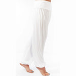 Sarouel yoga blanc - Sarouel femme chic - Kundalini yoga - Vignette | Achamana