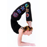 Damskie spodnie do jogi Chakras Kundalini - Vignette | Achamana