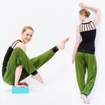 Weite Yogahose für Damen - Vinyasa - Olivgrün - Vignette | Achamana