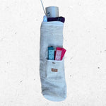 Violette, umweltfreundliche Yogamatte aus Naturkautschuk und gewebter Jute - Vignette | Achamana