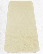 Grand tapis de yoga blanc Kundalini - latex, laine mérinos 2,00 m - Vignette | Achamana