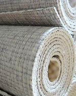 Tapis de yoga écologique Blanc écru en gomme naturelle et jute tressée - 4mm - Vignette | Achamana