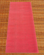 Tapis de yoga écologique rouge corail en gomme naturelle et jute tressée - Vignette | Achamana