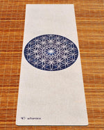 Tapis de yoga chanvre - Fleur de Vie - 4,5mm x 61 x 1830 - Vignette | Achamana