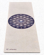 Tapis de yoga chanvre - Fleur de Vie - 4,5mm x 61 x 1830 - Vignette | Achamana