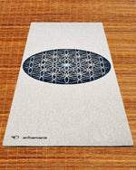 Tapis de yoga chanvre - Fleur de Vie - 4,5mm x 61 x 1830 - Vignette | Achamana