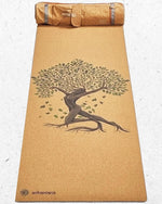 Tapis de yoga liège et caoutchouc naturel Arbre de Vie - Série limitée - Vignette | Achamana