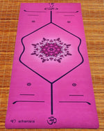 Tapis de yoga et Pilates 3 plis 6 mm Rose floral - Vignette | Achamana
