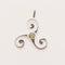 Pendentif Triskell - Bijoux argent pierre semi-précieuse Achamana