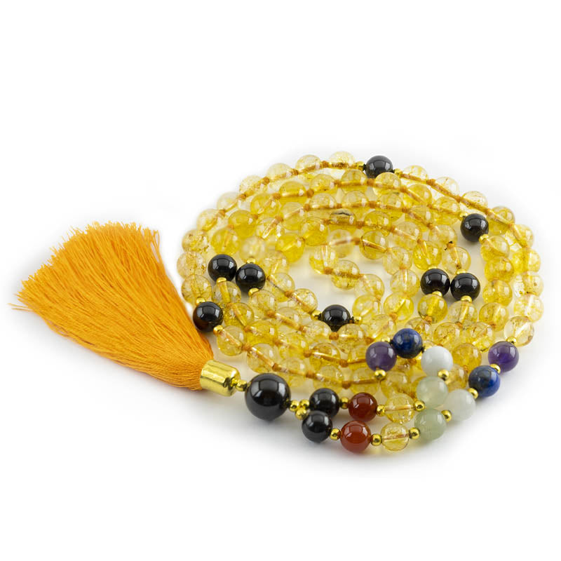Mala citrine et améthyste | Achamana