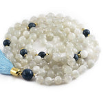 Collier mala Pierre de lune et apatite - Vignette | Achamana