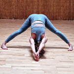 Legging yoga taille haute en coton biologique certifié GOTS - imprimé floral Sérénity - Vignette | Achamana