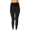 Yoga Bordeaux - Legging yoga noir taille haute avec poches en coton bio certifié Gots | Achamana