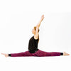 Tenue yoga femme coton - Pantalon large couleur prune | Achamana
