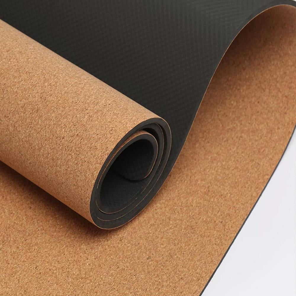 Tapis de yoga épais et confortable en liège 6mm | Achamana