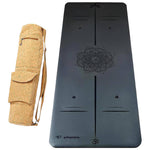 Tappetino yoga Pro - lattice e similpelle - Spessore 5 mm - Mandala Om - Vignette | Achamana