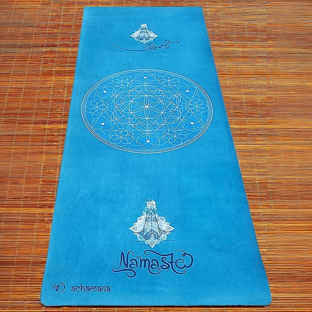 Tapis de yoga épais 6 mm - design Namasté | Achamana