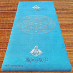 Tapis de yoga épais 6mm - Conception 3 plis - Namasté turquoise - Vignette | Achamana