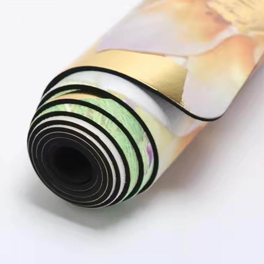 Tapis de yoga surface antidérapante en microfibre suede | Achamana