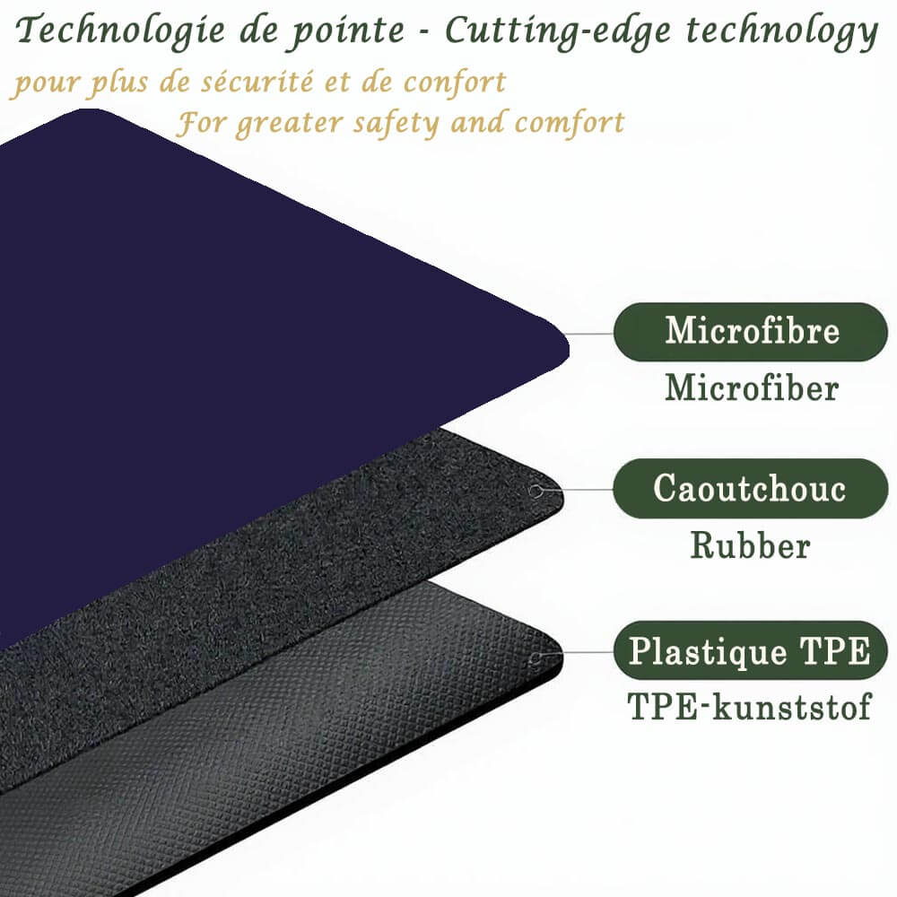 Tapis de yoga épais 6 mm - nouvelle conception écologique | Achamana