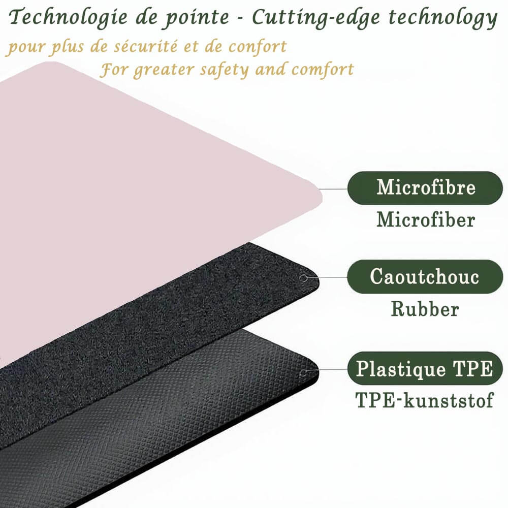 meilleurs tapis de yoga - nouvelle technologie 3 matières associées pour plus de confort et sécurité | Achamana