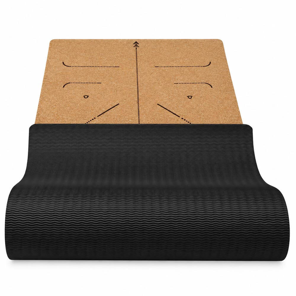 Tapis de yoga antidérapant surface liege | Achamana