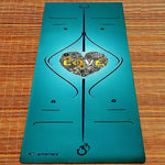 Yogamatte "Love" - ​​Positionierungslinien - 6mm - Vignette | Achamana