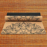 Tapis yoga débutant en liège 3 plis 6 mm 3 mandalas - Vignette | Achamana