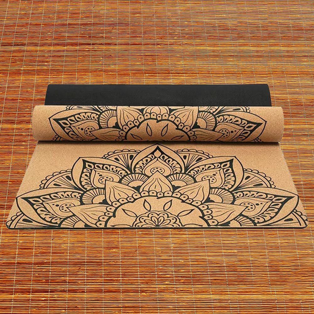 Accessoire yoga - Tapis de yoga liege roulé | Achamana