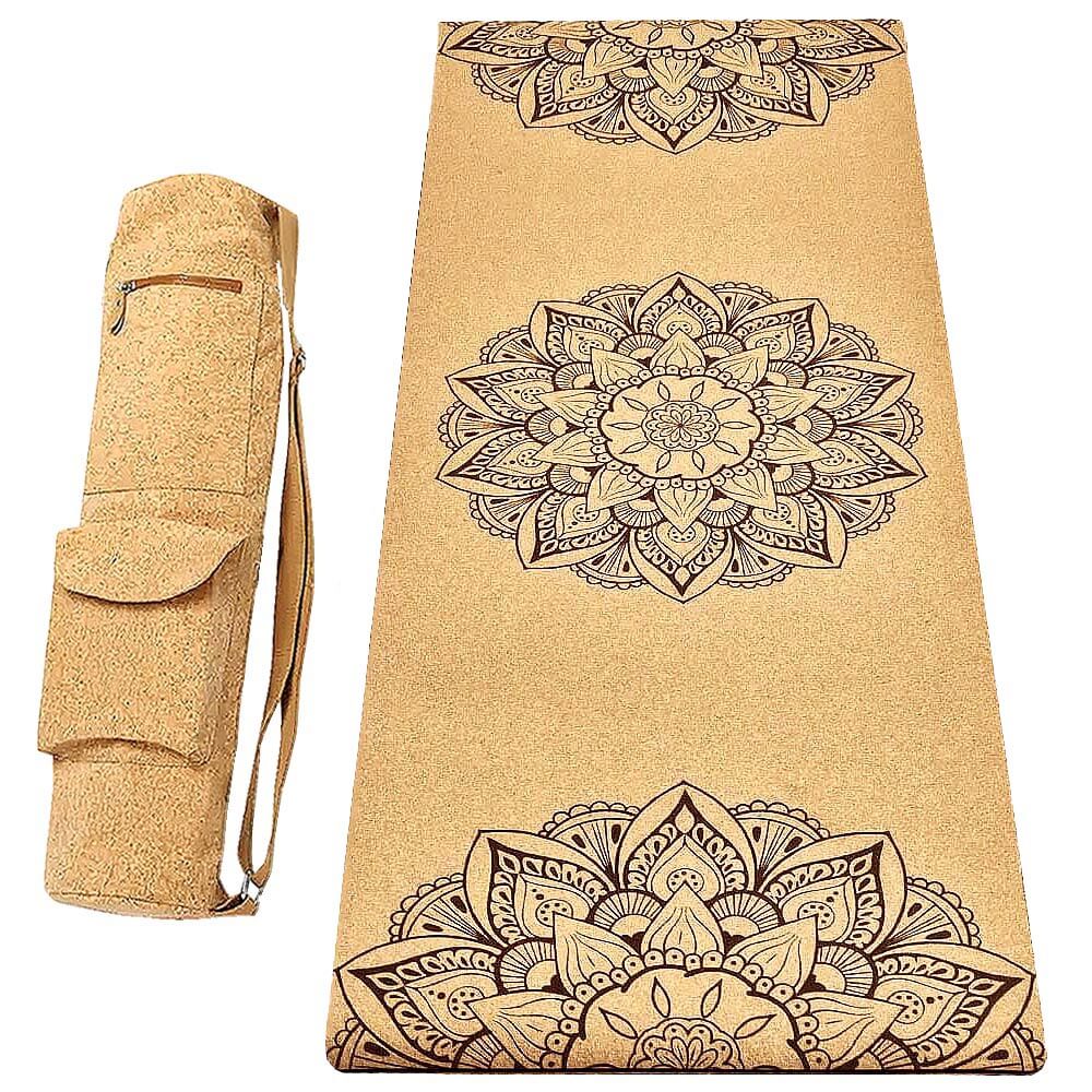 Equipement yoga - Tapis yoga liege + Sac yoga liège  | Boutique yoga Achamana