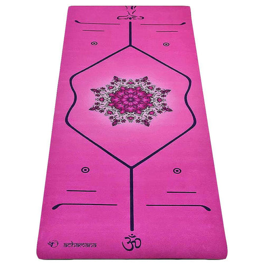 Tapis de yoga dynamique 6 mm - lignes de position | Achamana
